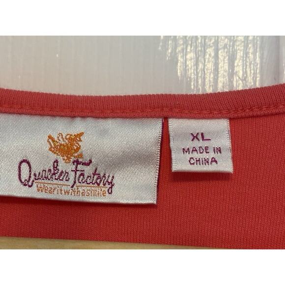 Quacker Factory Pink Sequin Short Sleeve Lightweight Sweater XL Fancy - Picture 2 of 6